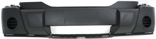 Front Textured Bumper Cover, Without Parking Aid Sensor Holes, Without Fog Light Holes