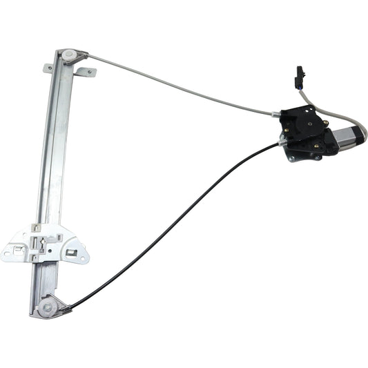 Front, Passenger Side Window Regulator, Power, With Motor