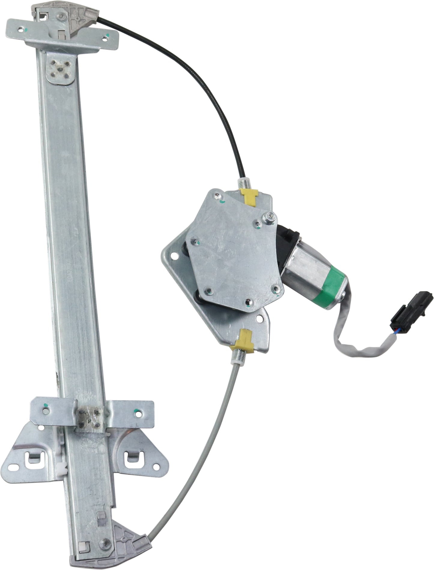 Rear, Passenger Side Window Regulator, Power, With Motor