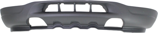 Front Valance, Textured, With Air Holes and Tow Hook Holes, Without Fog Light Holes