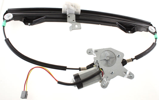 Rear, Driver Side Power Window Regulator, With Motor