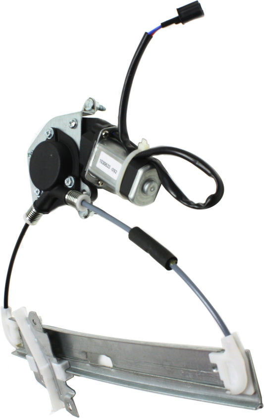 Rear, Driver Side Power Window Regulator, With Motor