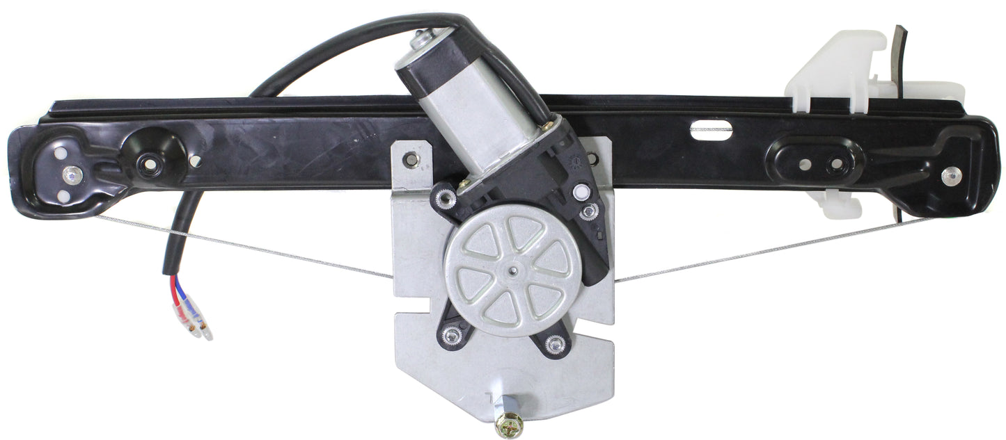 Rear, Driver Side Power Window Regulator, With Motor