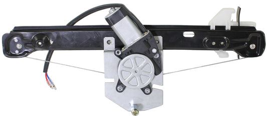 Rear, Driver Side Power Window Regulator, With Motor