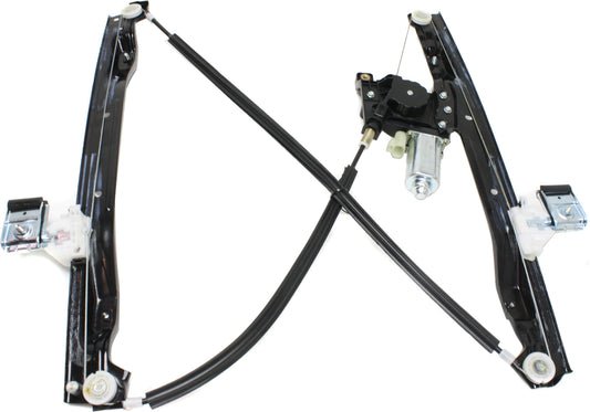 Front, Passenger Side Power Window Regulator, With Motor