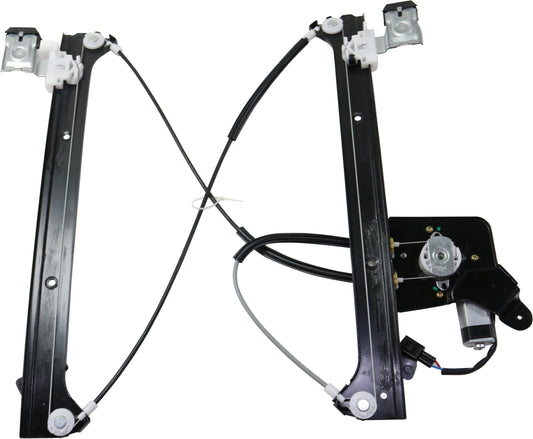 Rear, Passenger Side Power Window Regulator, With Motor