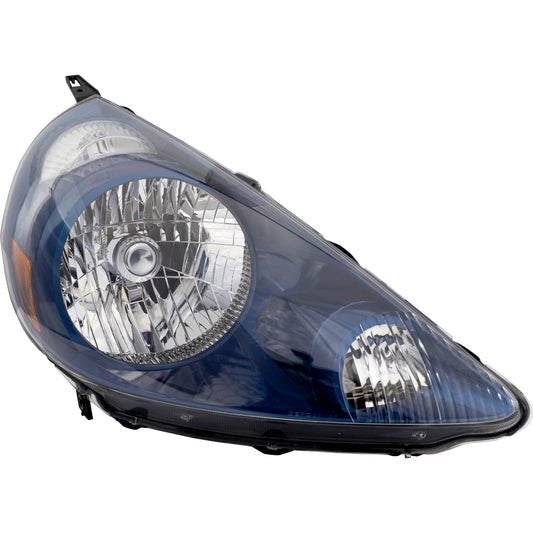 Passenger Side Headlight, without Bulb, Halogen, Vivid Blue Interior, CAPA CERTIFIED