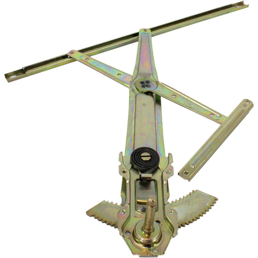 Coupe Front, Driver Side Manual Window Regulator, Hand-Crank Type