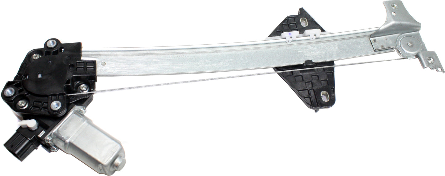 Rear, Driver Side Power Window Regulator, With Motor