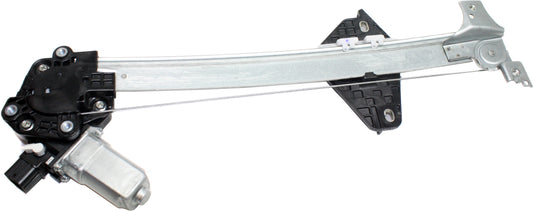 Rear, Driver Side Power Window Regulator, With Motor