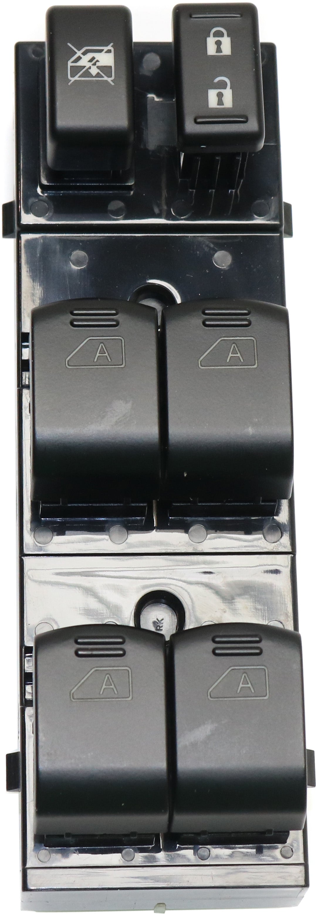 Передний переключатель стеклоподъемника со стороны водителя, черный, 6-кнопочный