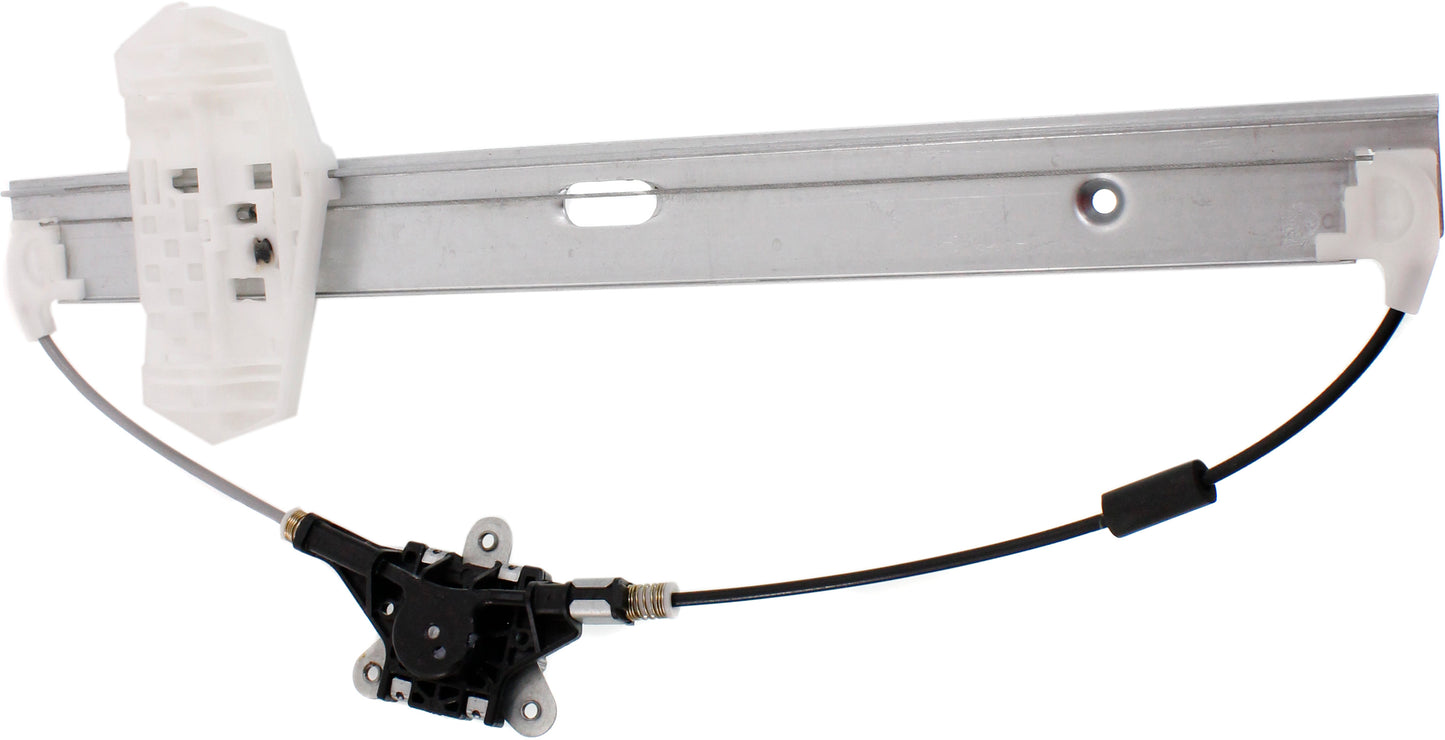 Front, Driver Side Manual Window Regulator, Hand-Crank Type