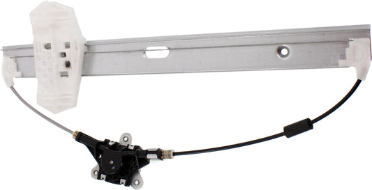 Front, Driver Side Manual Window Regulator, Hand-Crank Type