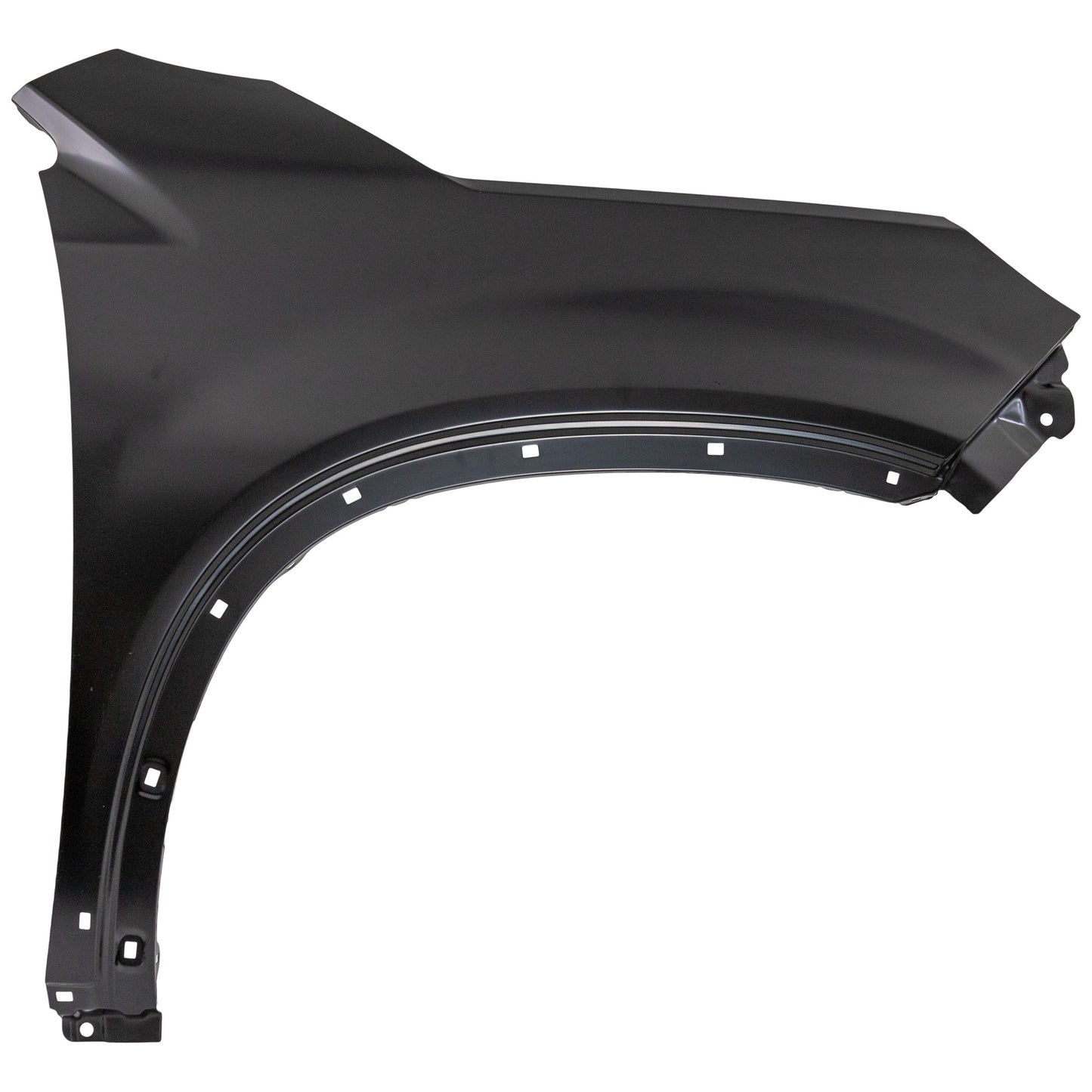 Front, Passenger Side Fender, with Side Garnish Hole, without Turn Signal Light Hole