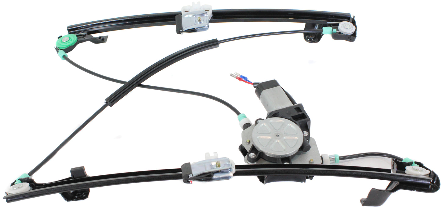Front, Driver Side Power Window Regulator, With Motor