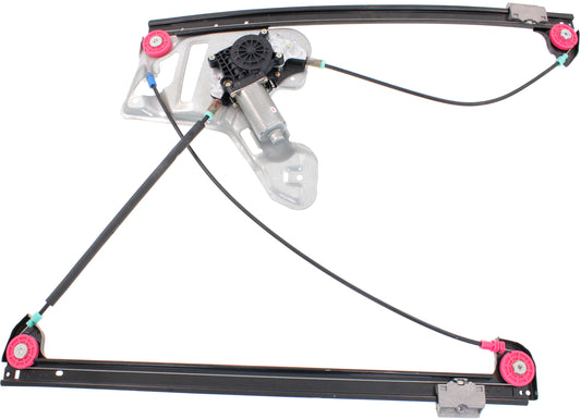 Front, Passenger Side Power Window Regulator, With Motor