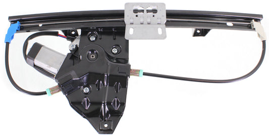 Rear, Driver Side Power Window Regulator, With Motor