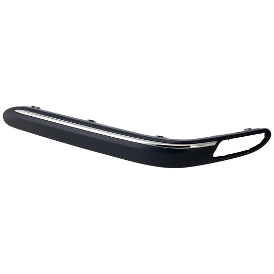Front, Driver Side Bumper Trim, Primed, Without Parking Aid Sensor Holes
