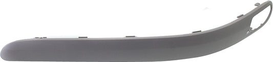 Front, Driver Side Bumper Trim, Black, Without Parking Aid Sensor Holes