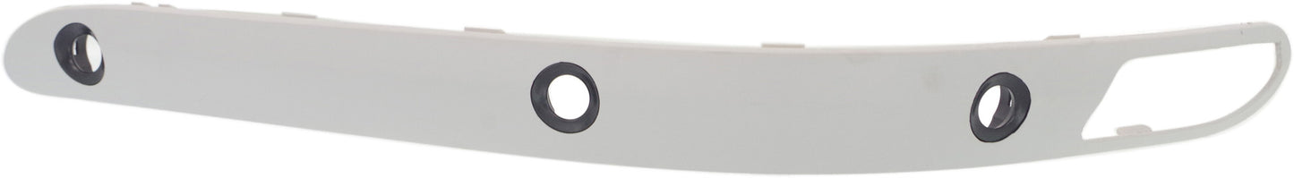 Front, Driver Side Bumper Trim, Primed, With Parking Aid Sensor Holes