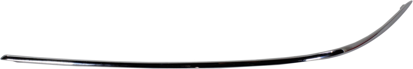Front, Driver Side, Outer Bumper Trim, Chrome, Side Bumper Molding