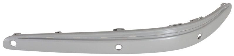 Front, Driver Side Bumper Trim, Primed, With Parking Aid Sensor Holes, Without Chrome Strip