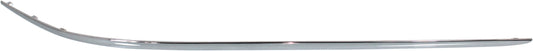 Front, Driver Side, Outer Bumper Trim, Chrome, Side Impact Strip Molding, Base Model