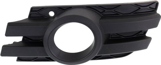 Front, Driver Side Fog Light Trim, Textured Black, For Models without Curve Lightning System