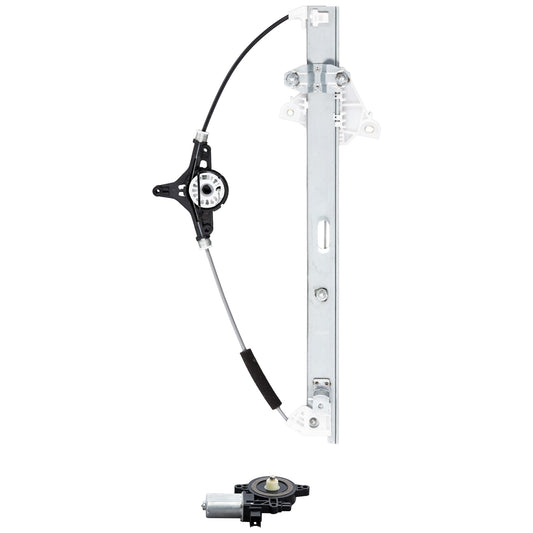 Front, Driver Side Window Regulator, Power, With 6-Prong Connector