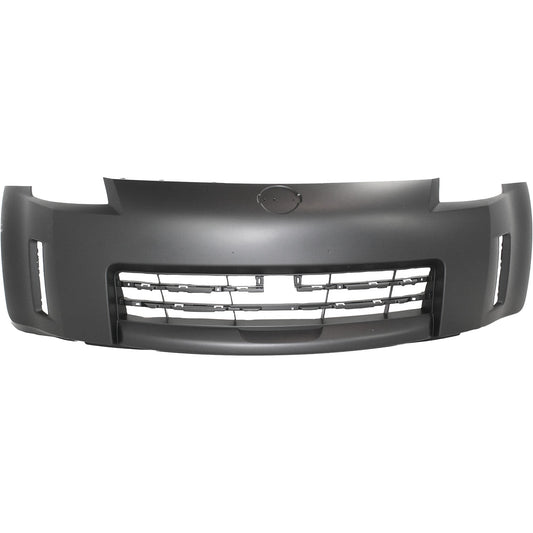 Передний бампер с грунтовкой, с отверстиями для противотуманных фар, без системы помощи при парковке