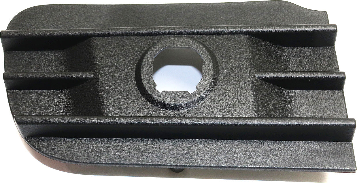 Накладка на передний бампер со стороны водителя, текстурированная черная