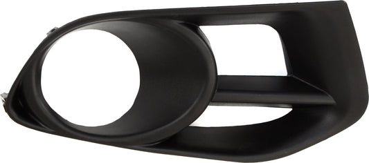 Front, Passenger Side Fog Light Trim, Textured Black, with Fog Lights