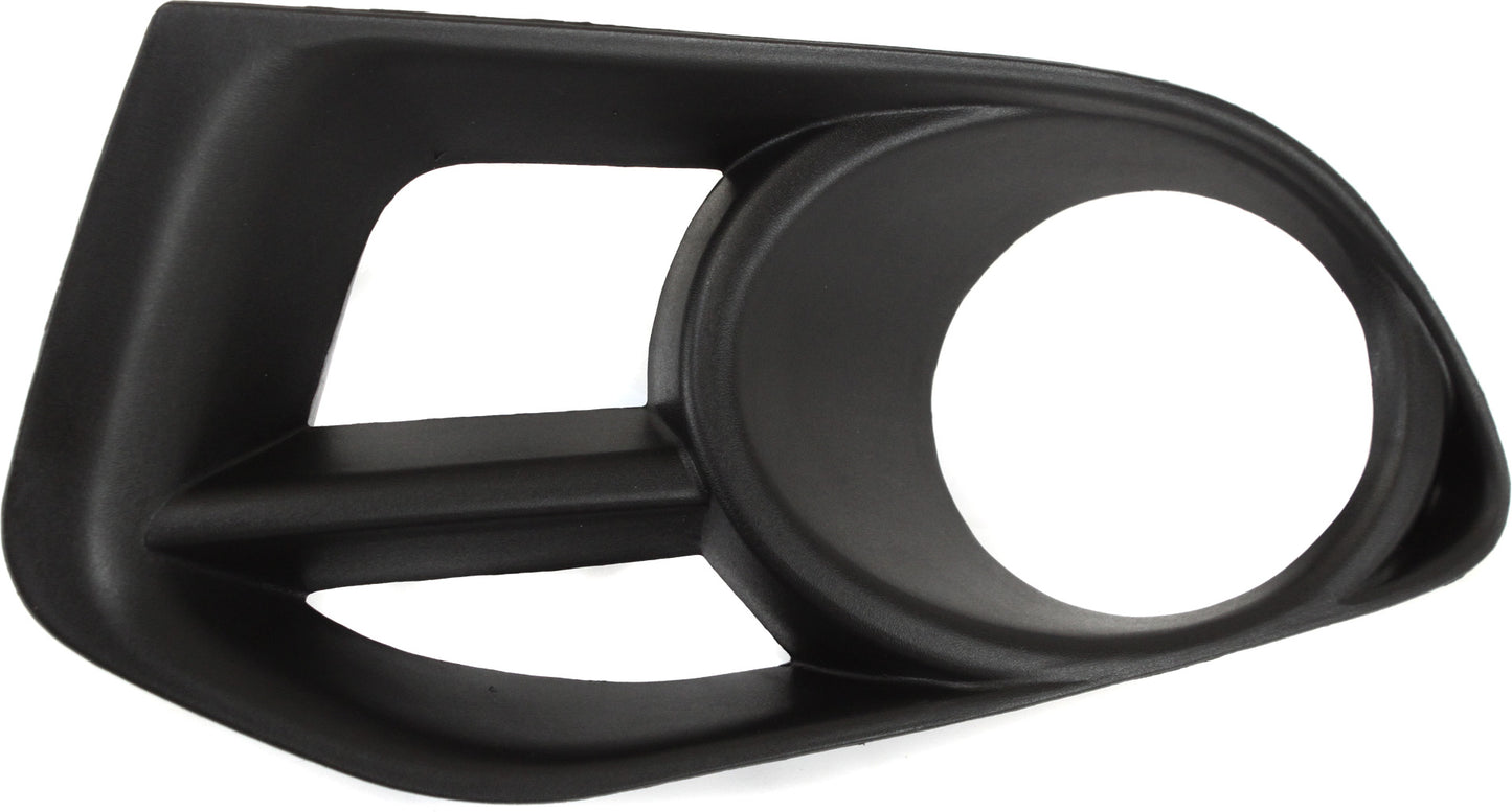 Front, Driver Side Fog Light Trim, Textured Black, with Fog Lights