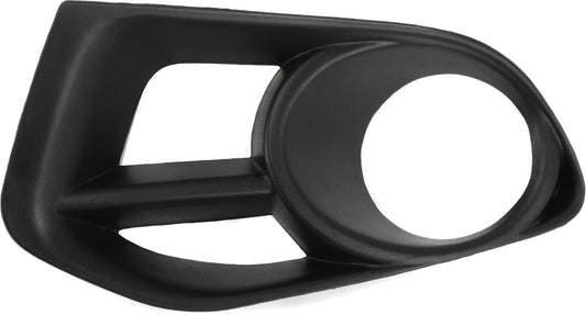Front, Driver Side Fog Light Trim, Textured Black, with Fog Lights