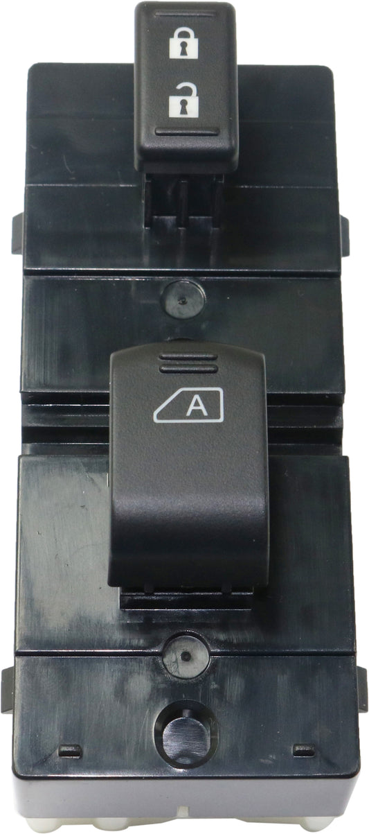 Front, Passenger Side Window Switch, Black, For Models with Auto Down Feature, Sedan