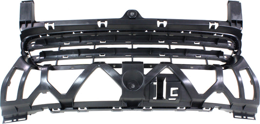 Front, Center Bumper Grille, Black