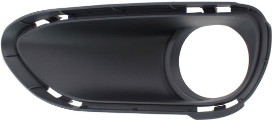 Front, Driver Side Fog Light Trim, Textured Black, Turbo Model
