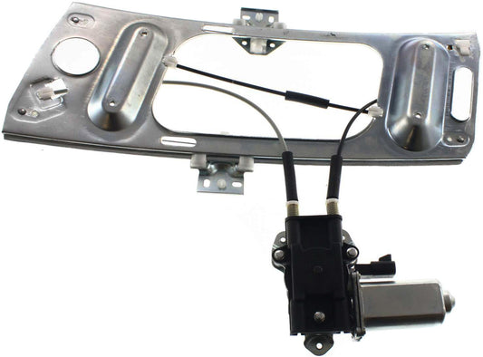 Coupe Front, Driver Side Power Window Regulator, With Motor