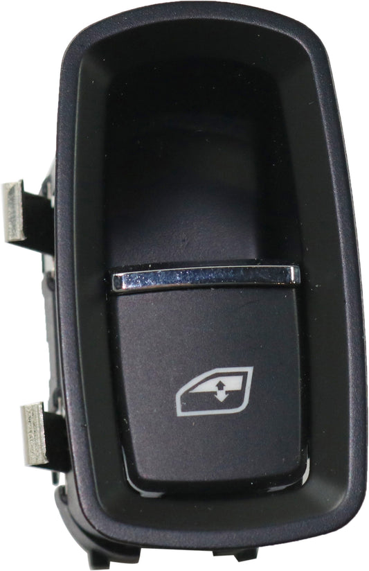 Front, Passenger Side Window Switch, Black, 1-Button