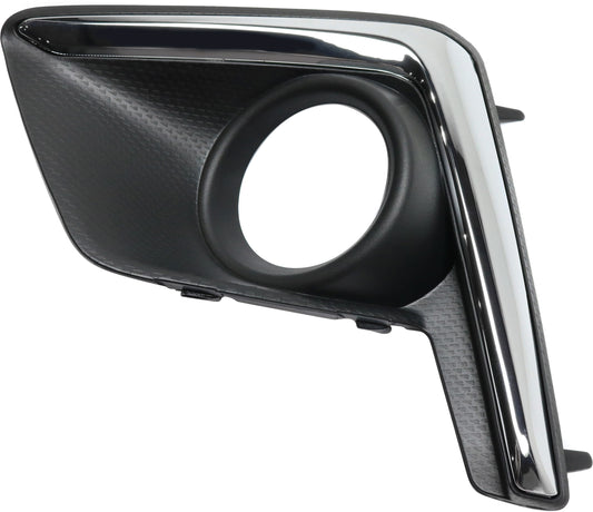 Front, Passenger Side Fog Light Trim, Textured Black