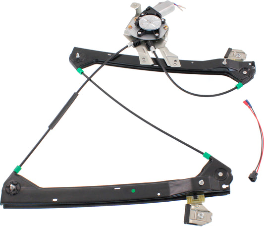 Front, Driver Side Power Window Regulator, With Motor