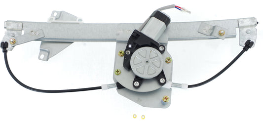 Rear, Driver Side Power Window Regulator, With Motor