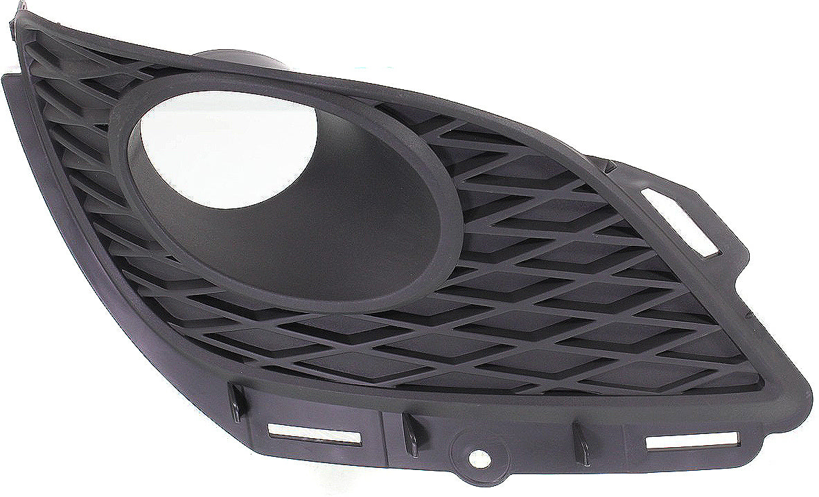 Front, Passenger Side Fog Light Trim, Textured Black, with Spoiler