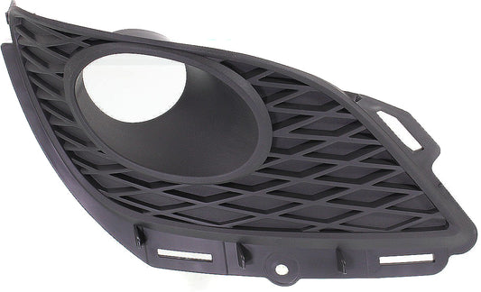 Front, Passenger Side Fog Light Trim, Textured Black, with Spoiler