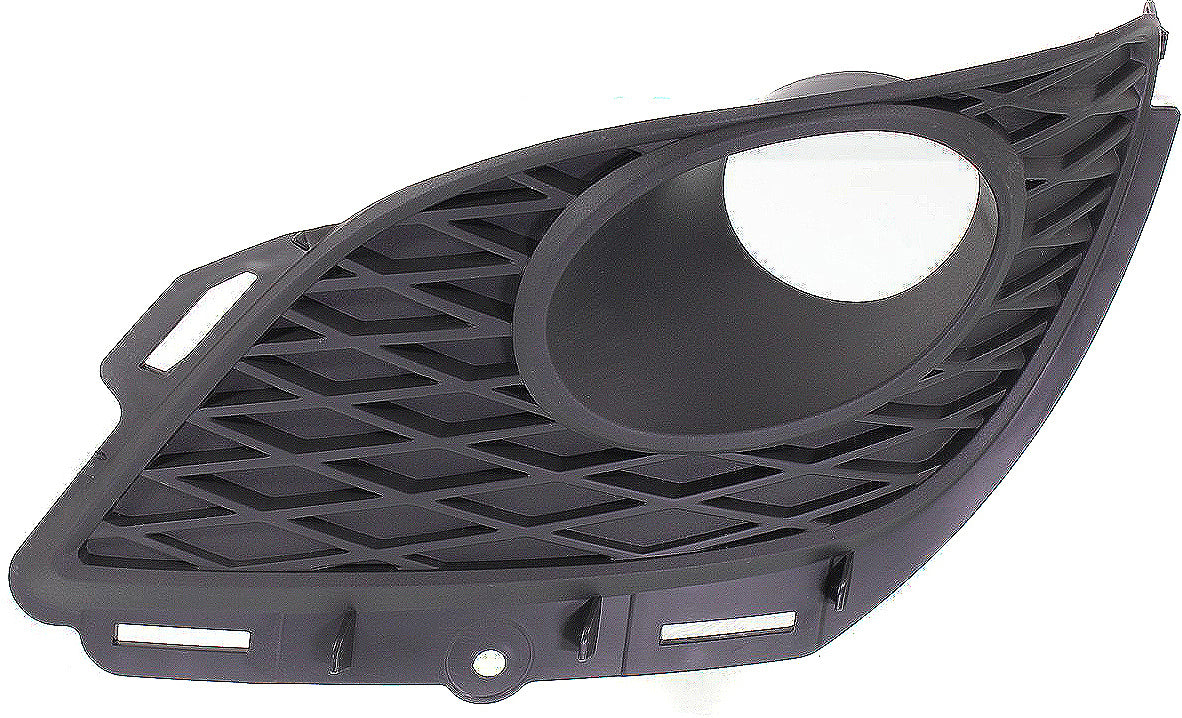 Front, Driver Side Fog Light Trim, Textured Black, with Spoiler