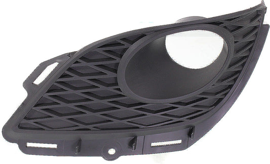 Front, Driver Side Fog Light Trim, Textured Black, with Spoiler