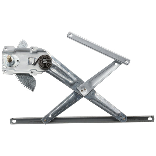 Front, Passenger Side Manual Window Regulator, Hand-Crank Type, 1.8L Engine, USA Built Vehicle