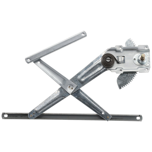 Front, Driver Side Manual Window Regulator, Hand-Crank Type, 1.8L Engine, USA Built Vehicle