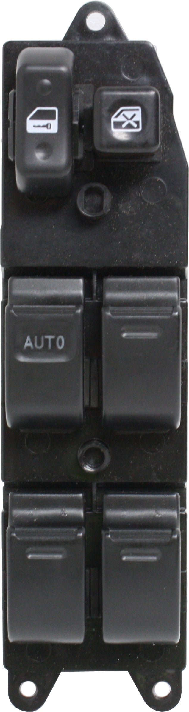 Front, Driver Side Window Switch, Black, 6-Button