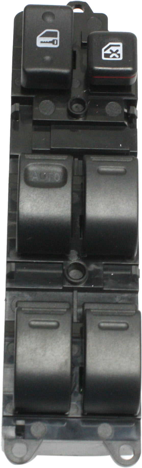 Front, Driver Side Window Switch, Black, 6-Button